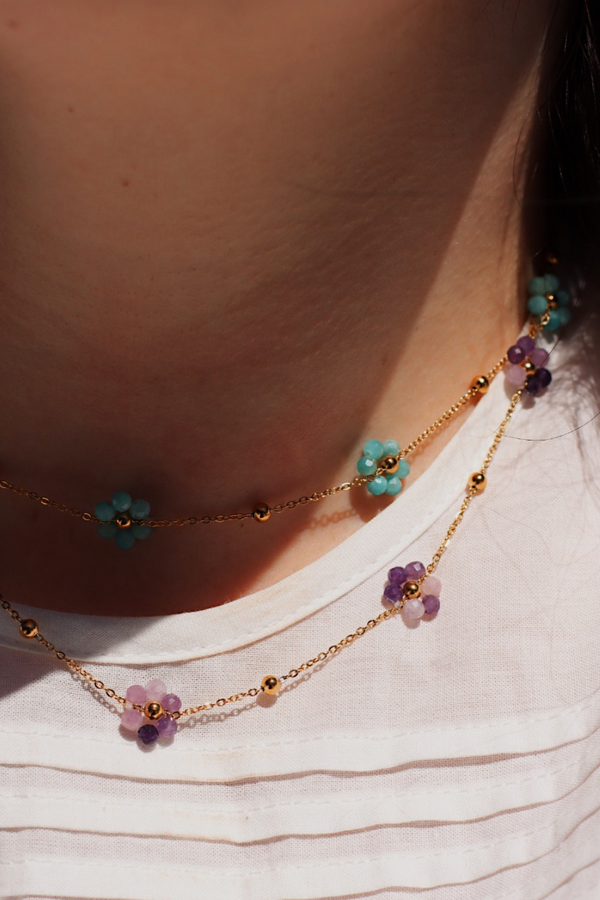 Jo Dainty Floral Necklace