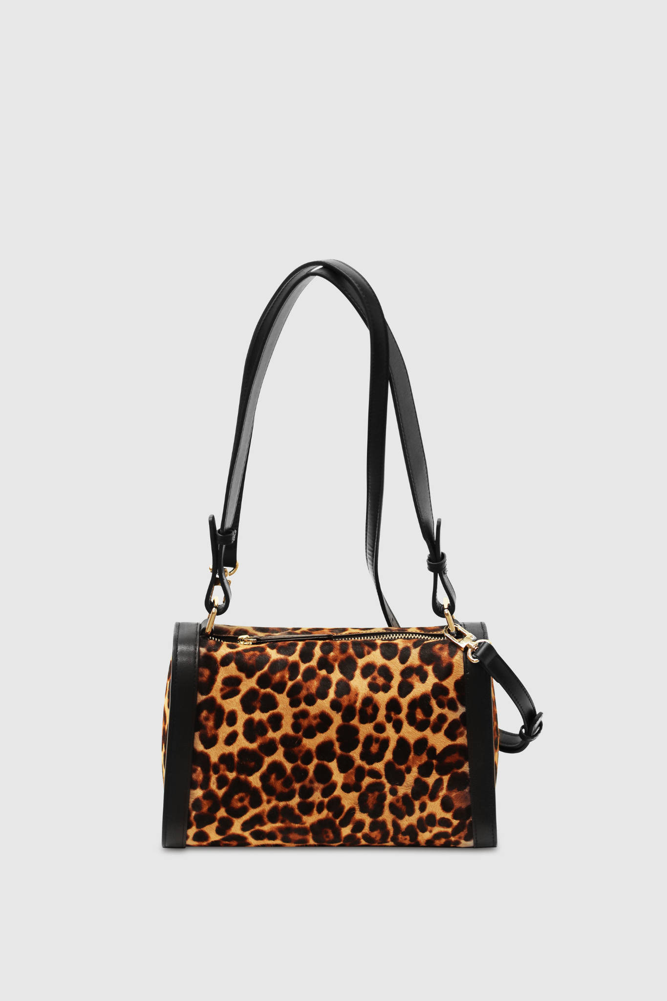 Satchel leopard top print bag