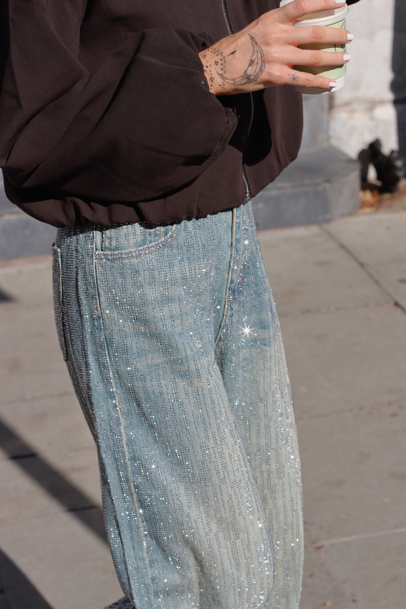 MARI EMBELLISHED JEANS