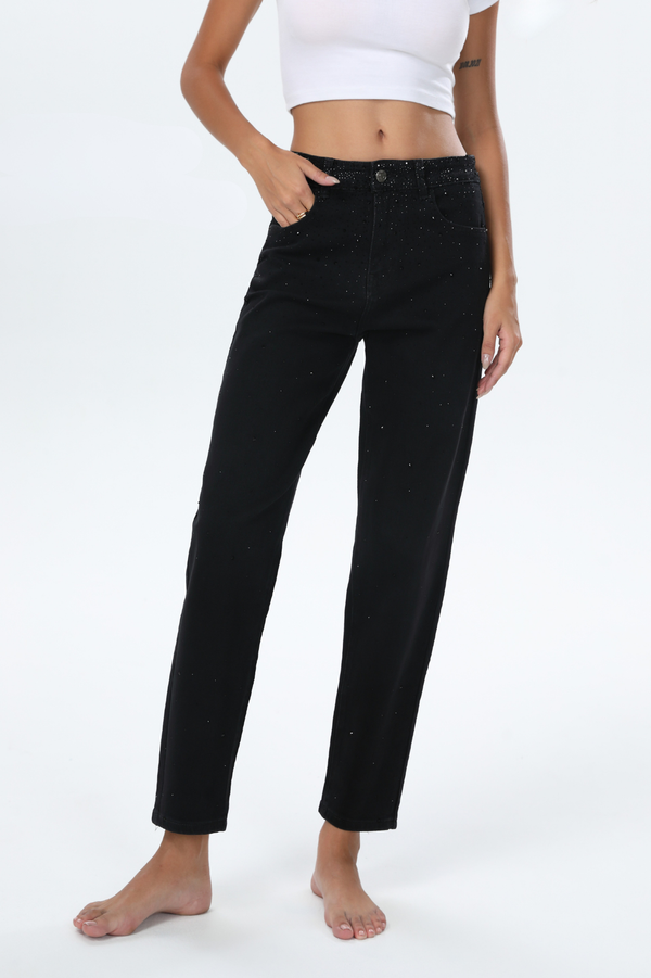 MARGOT EMBELLISHED JEANS BLACK