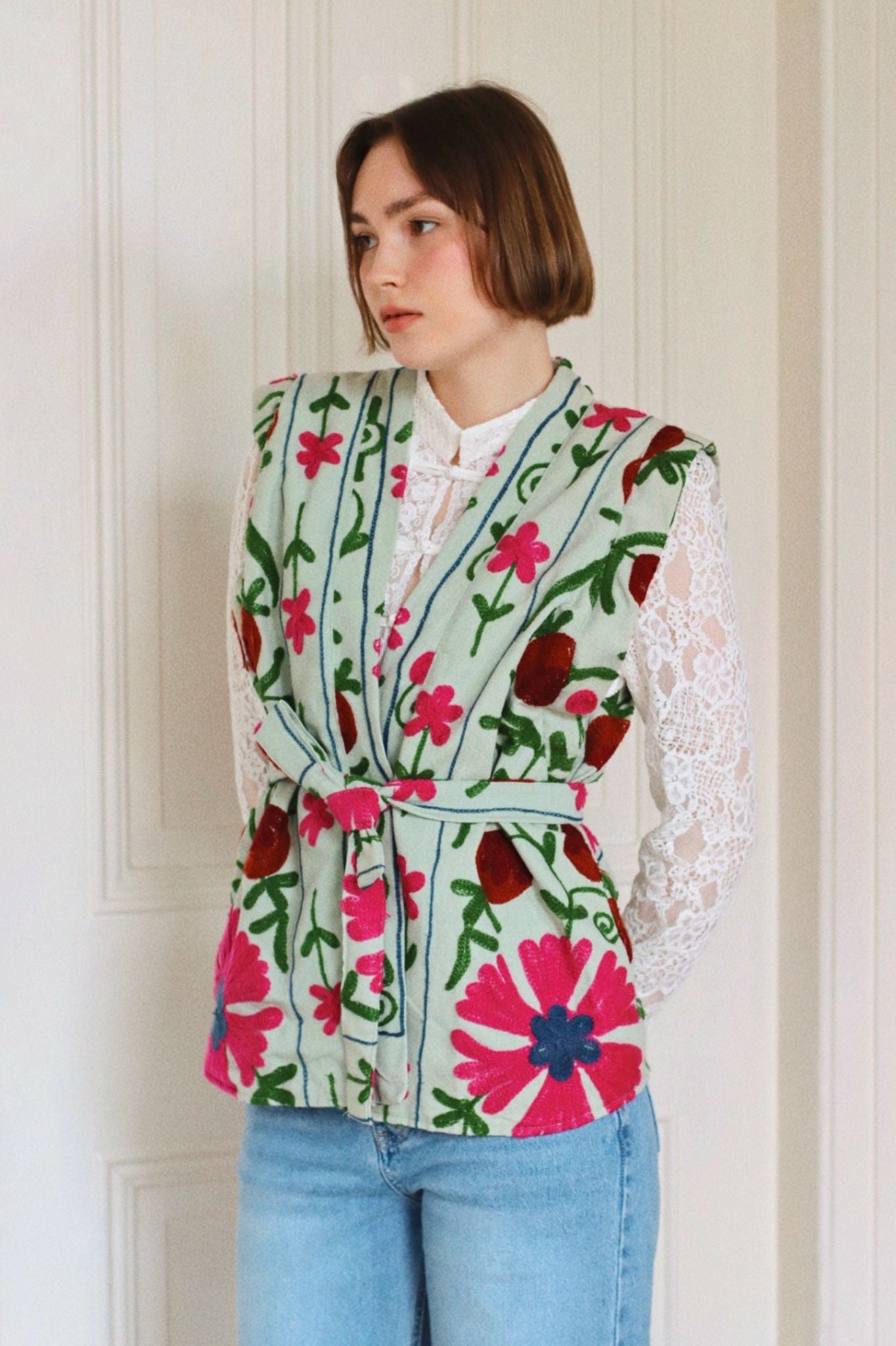 ADDIE SLEEVELESS JACKET