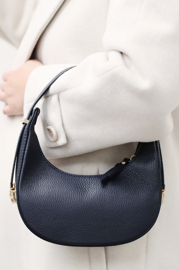 FAITH MINI HALF MOON BAG NAVY