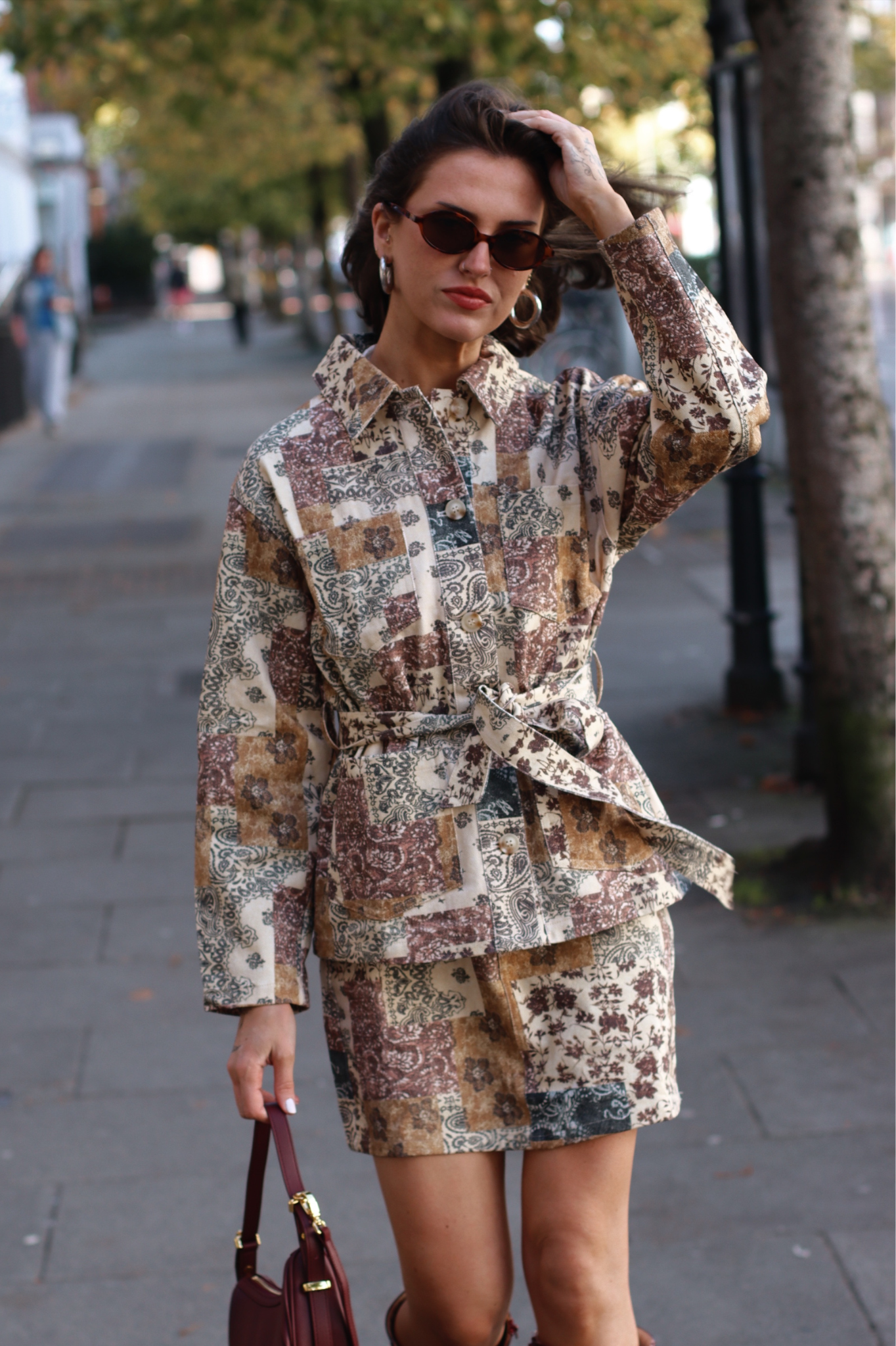 LUZ PATCHWORK PRINT JACKET