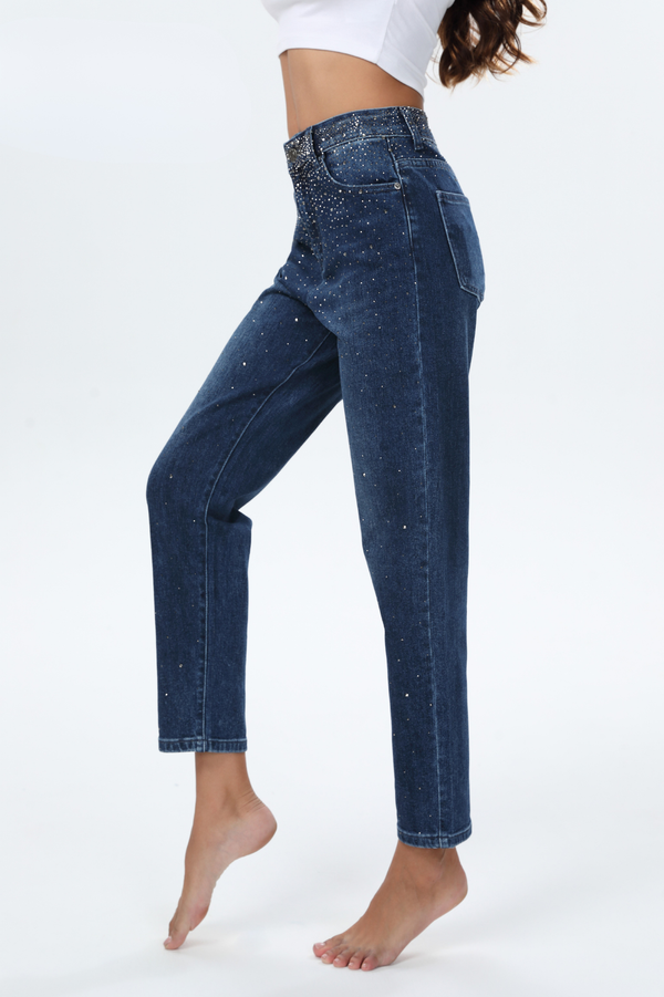 MARGOT EMBELLISHED JEANS DENIM