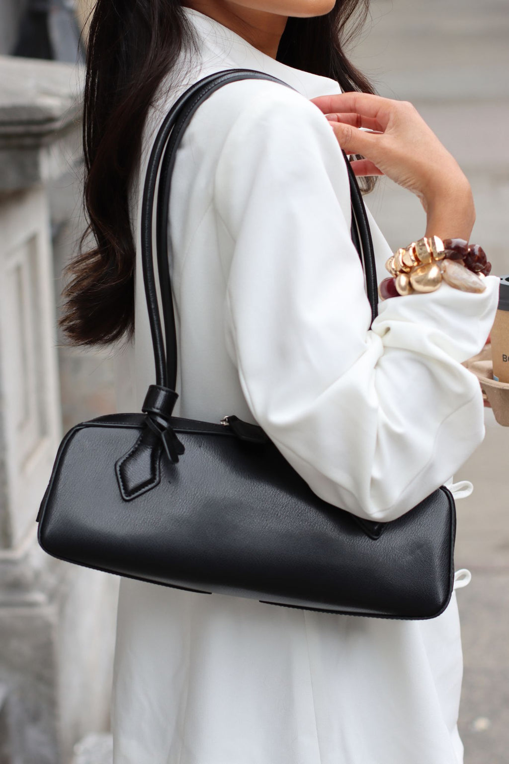 Francisse Baguette Bag Black