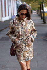 LUZ PATCHWORK PRINT MINI SKIRT