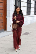 Ceena Sheer Skirt Burgundy