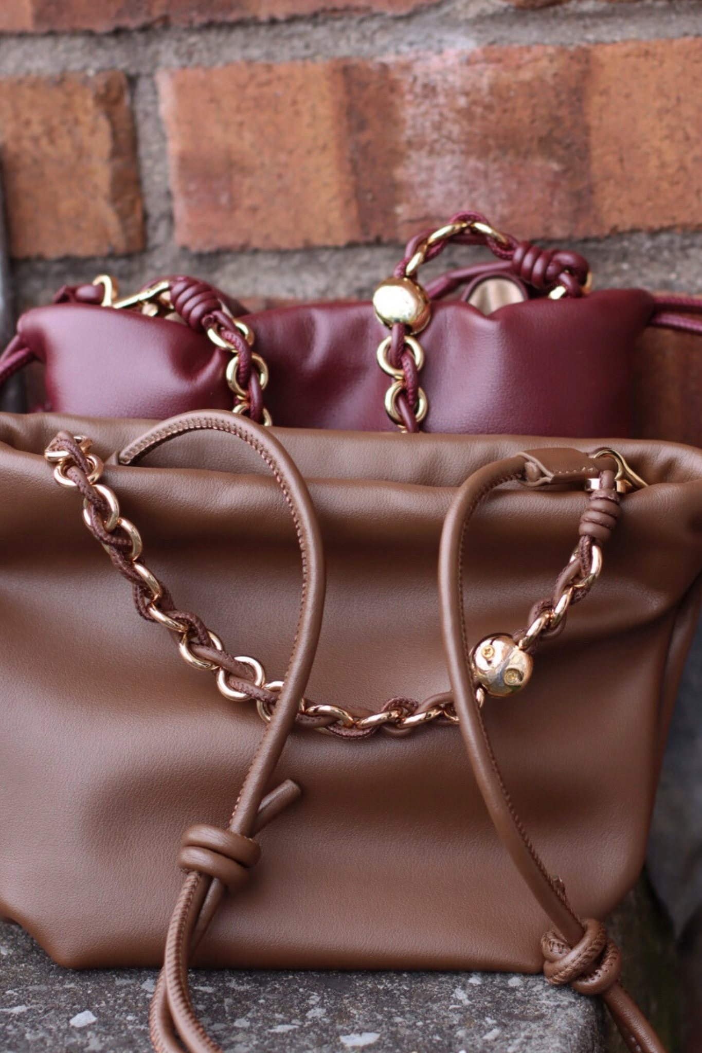 FRANCINE BUCKET BAG BROWN