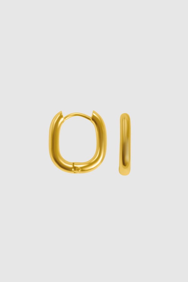 Mae Squared Hoops Gold