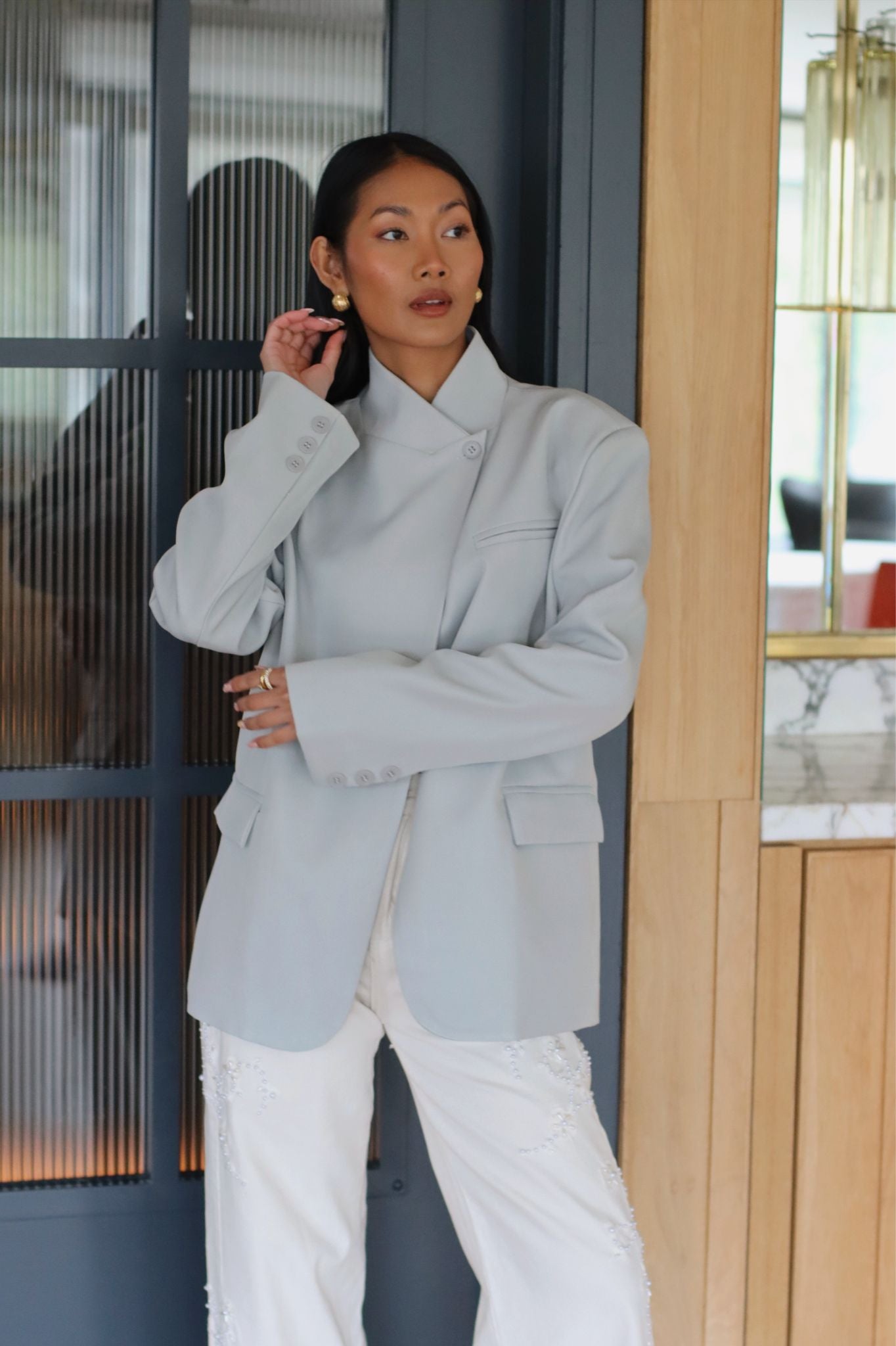 KENNEDY BLAZER DOVE GREY