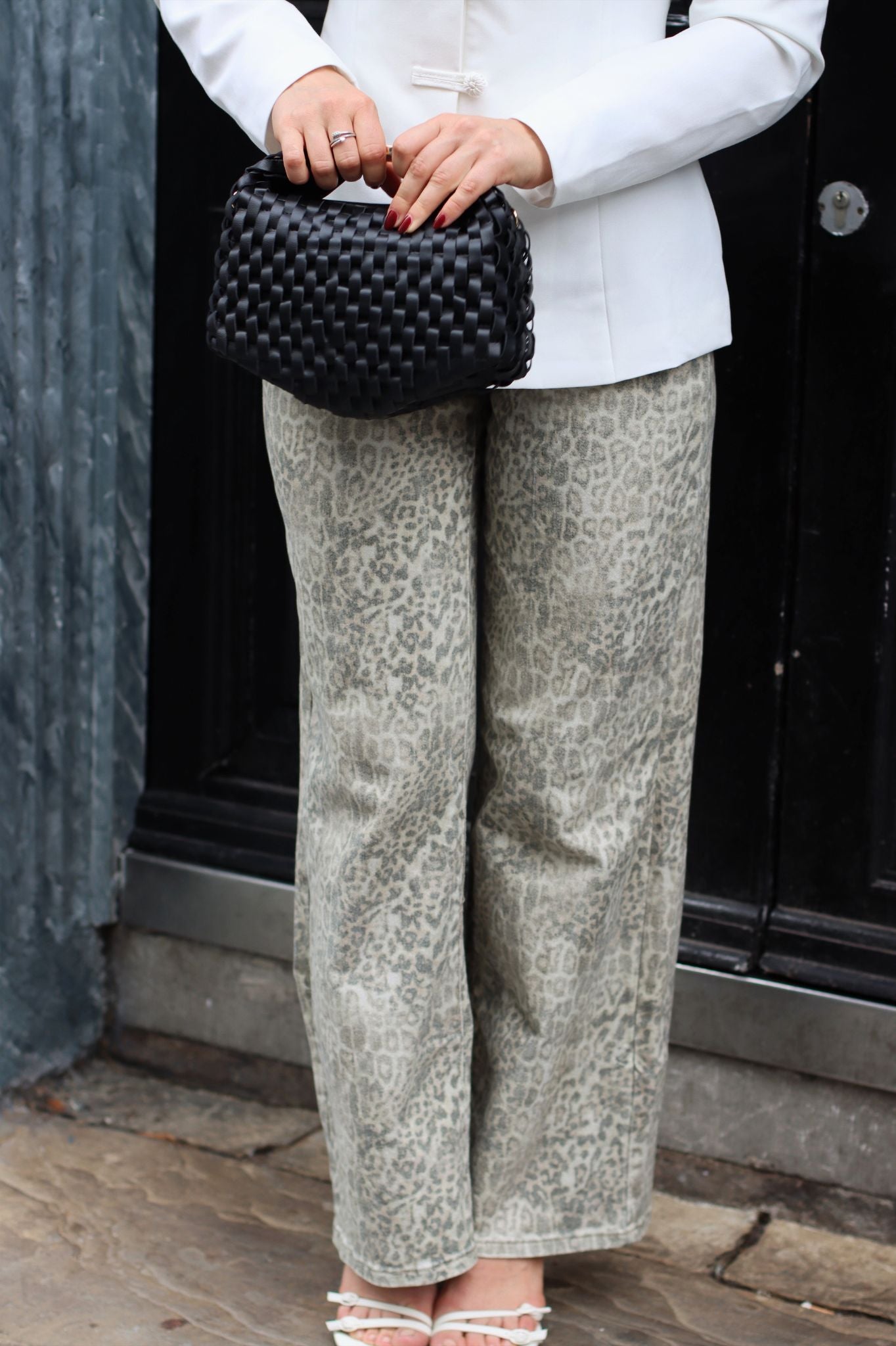 MIRIN LEOPARD PRINT JEANS