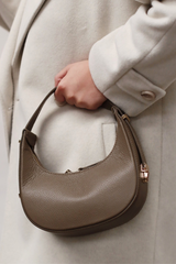 FAITH MINI HALF MOON BAG TAUPE