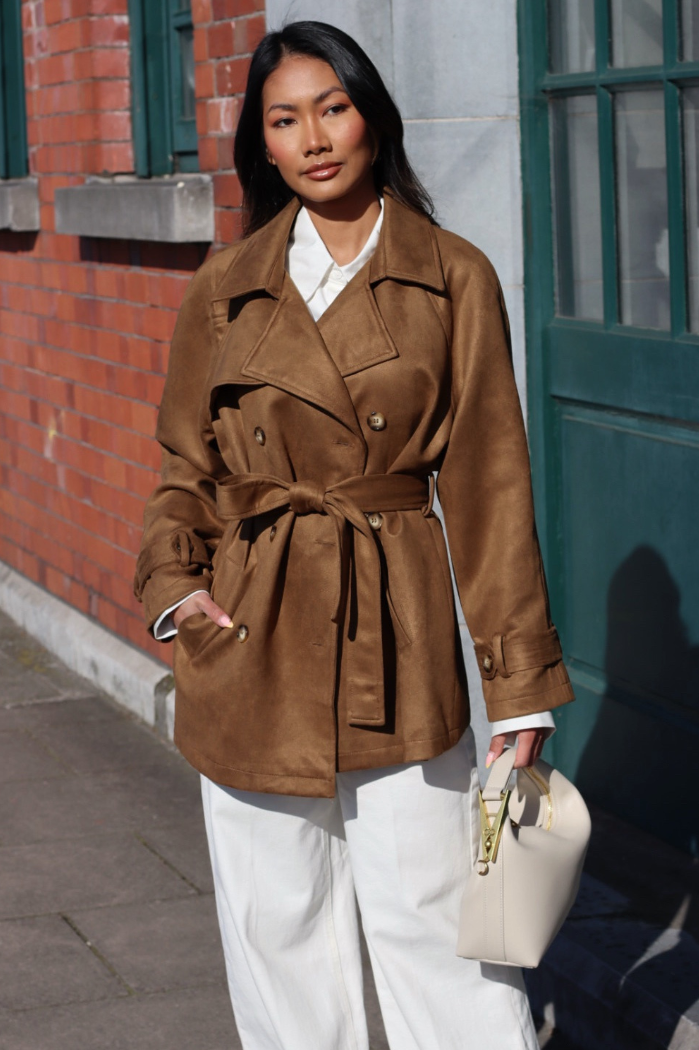 Short Belted Trench