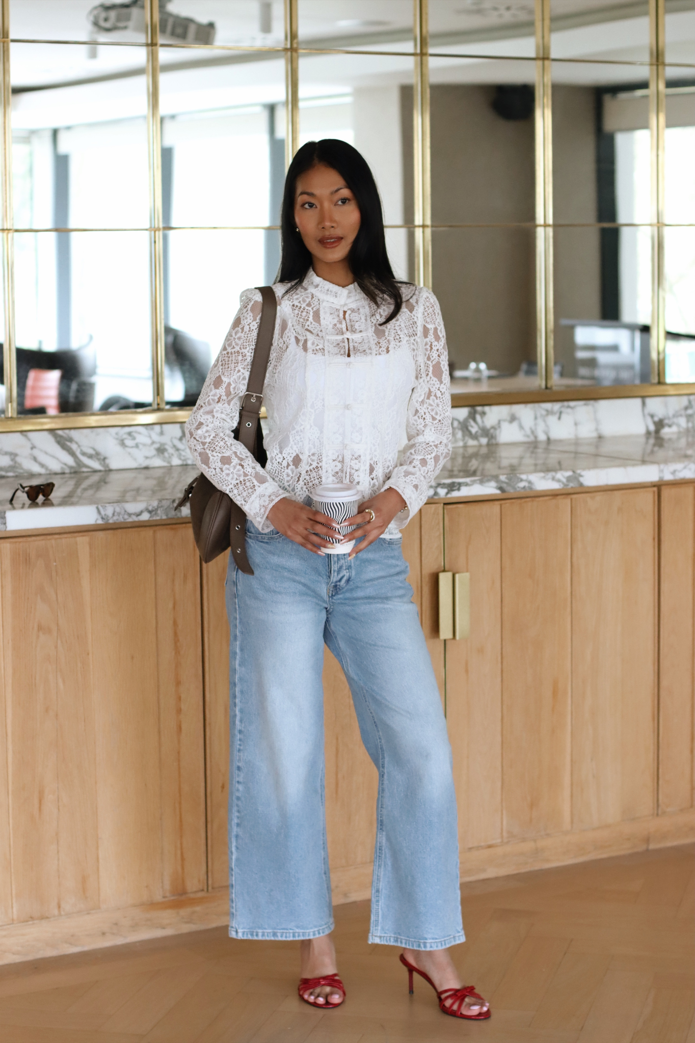 COSETTE LACE SHIRT WHITE