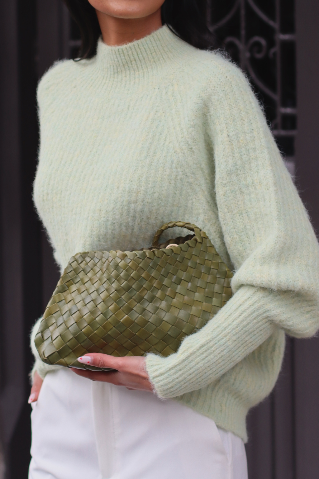 FAUVE HANDBAG GREEN