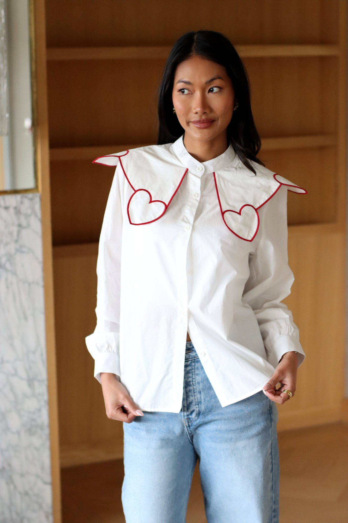 CAMILA HEART COLLAR SHIRT