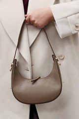 FAITH MINI HALF MOON BAG TAUPE