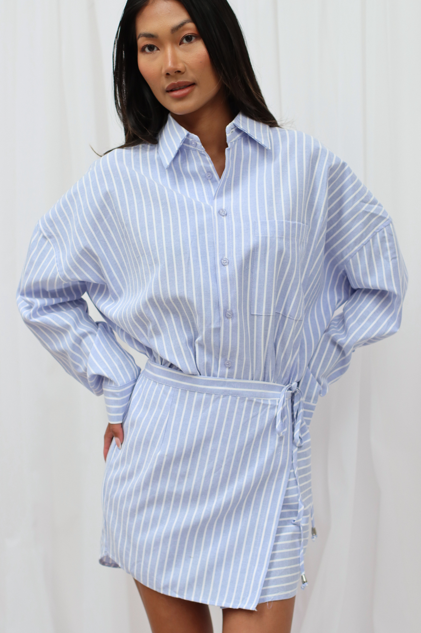 Surri Stripe Dress Blue