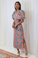 SELENA DRESS CORAL BLUE