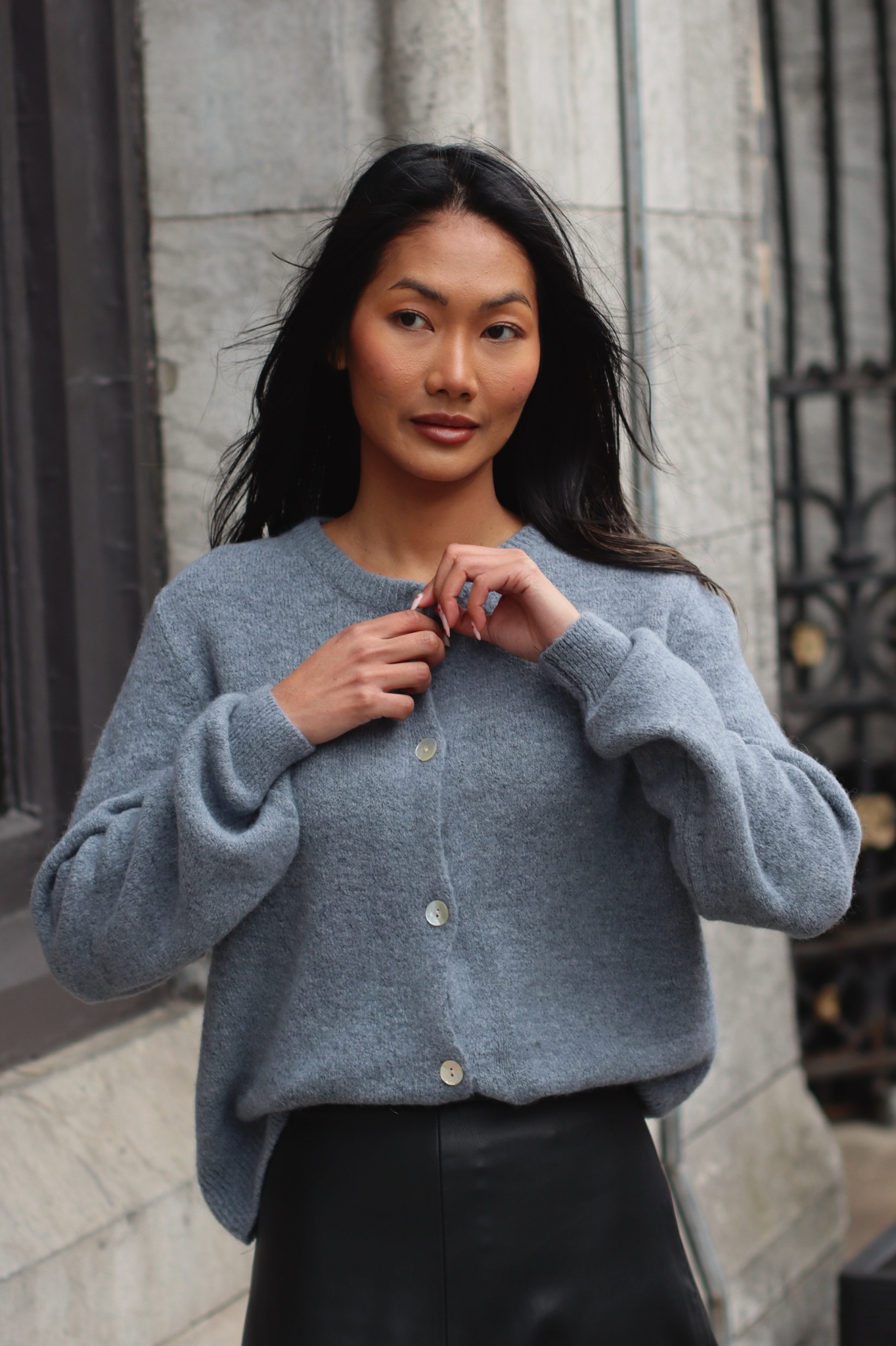 KIM CARDIGAN GREY