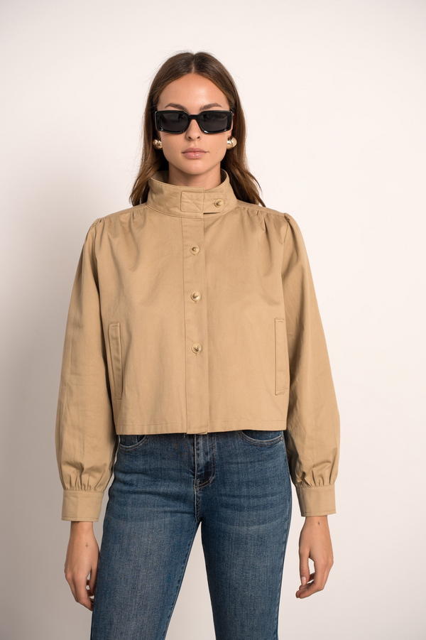 LARISSA CROPPED TRENCH
