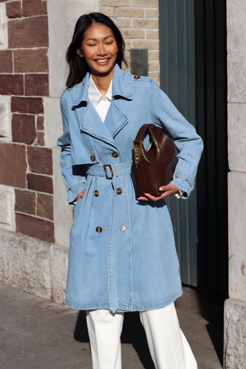 LOVELLE DENIM TRENCH COAT