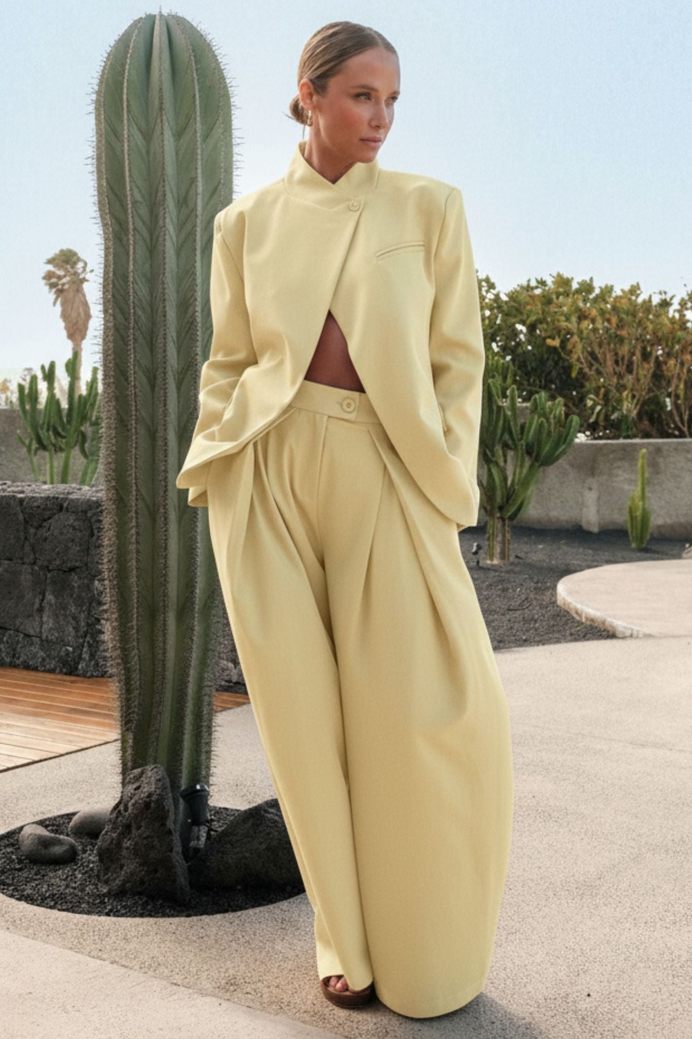 KENNEDY TROUSERS BUTTER YELLOW