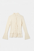 KAY RIBBED KNITTED TOP