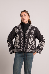 LORENA EMBROIDERED JACKET BLACK