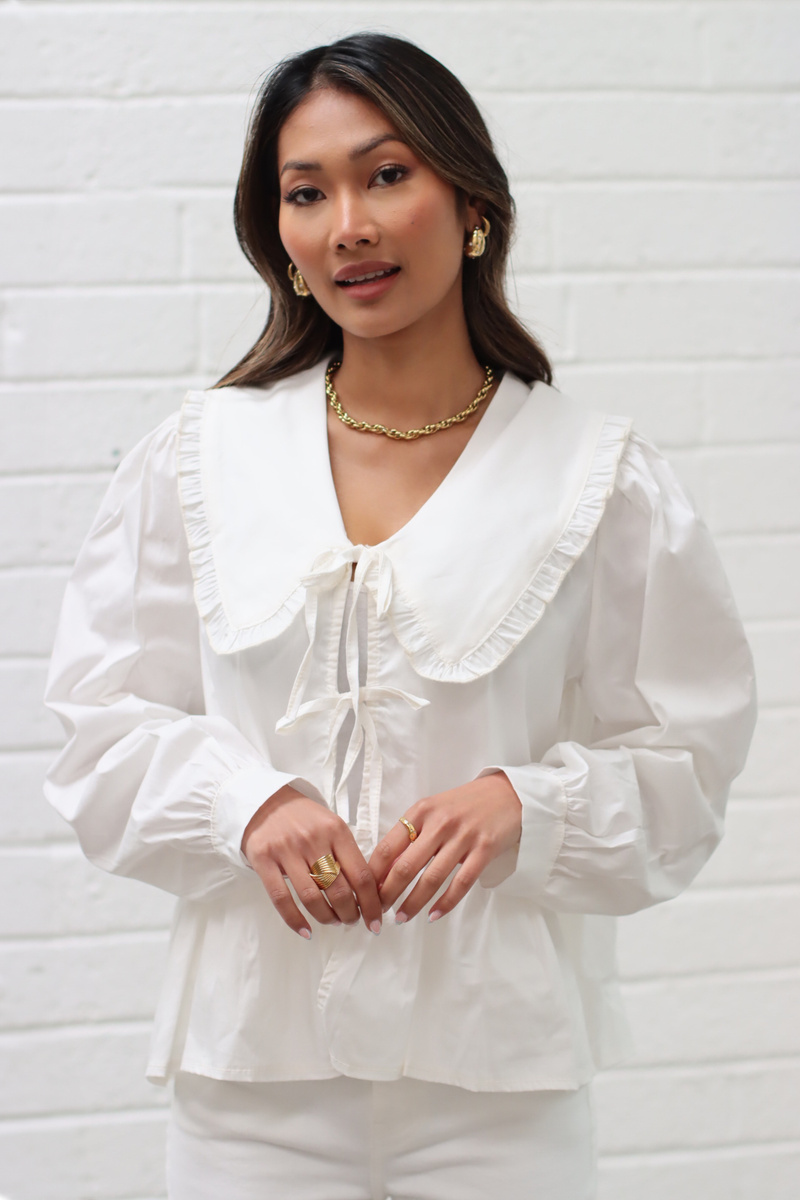 Adelide Oversized Peter Pan Collar Shirt