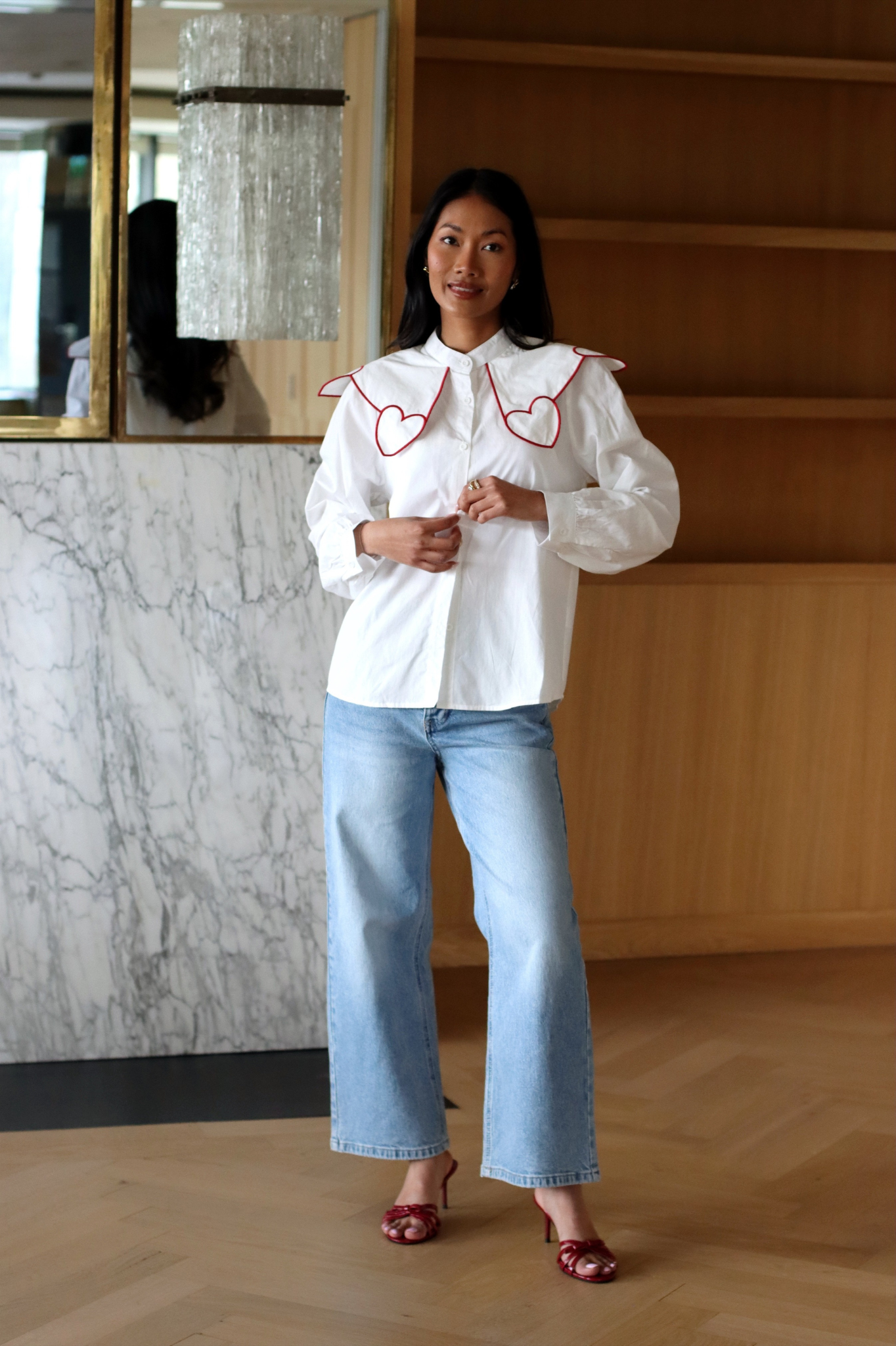 CAMILA HEART COLLAR SHIRT