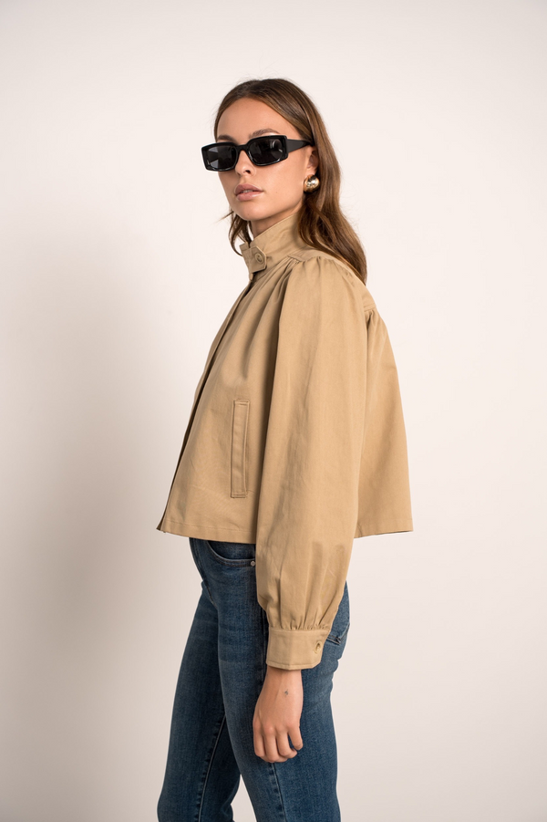LARISSA CROPPED TRENCH