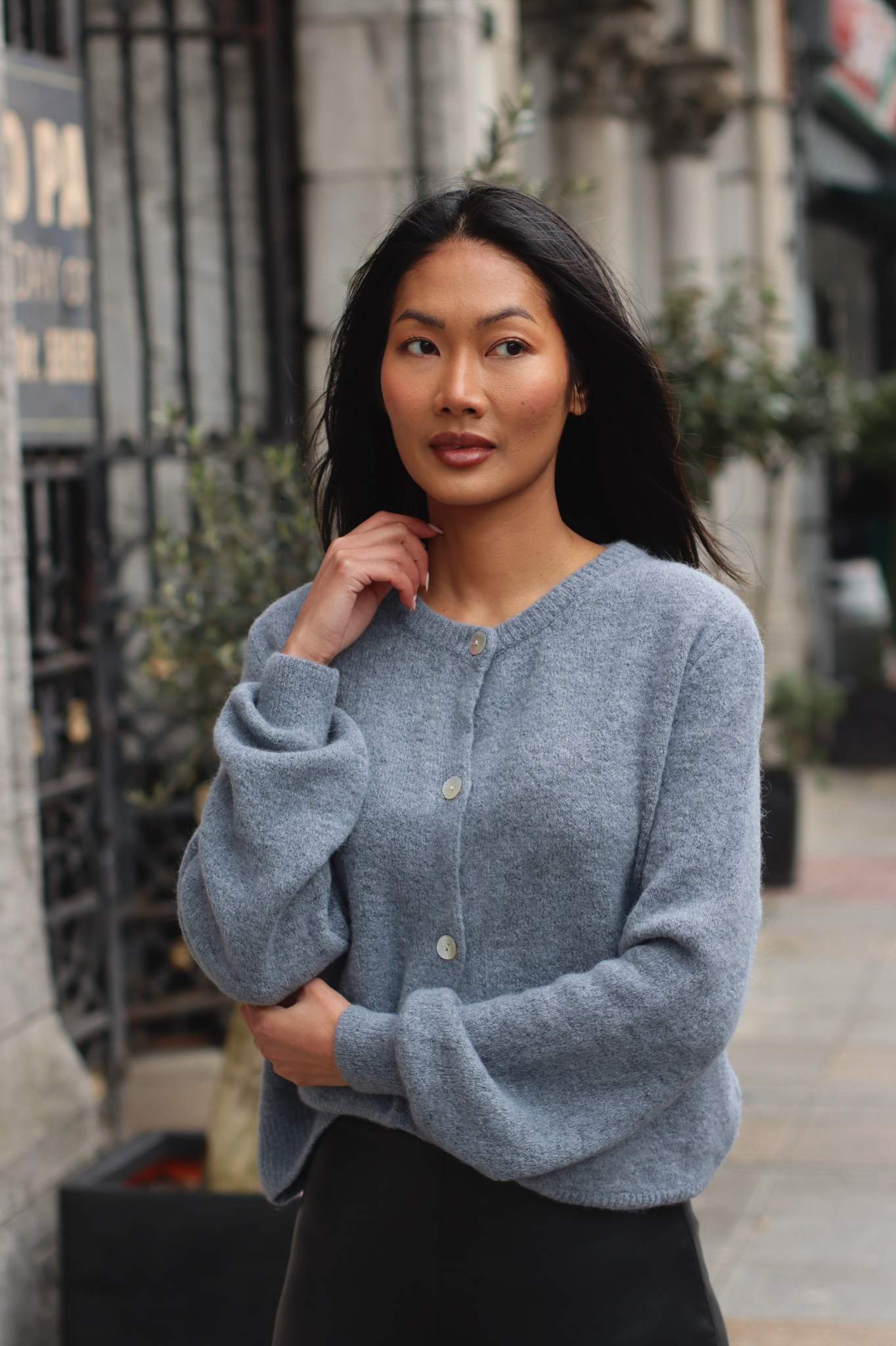 KIM CARDIGAN GREY