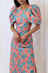 SELENA DRESS CORAL BLUE