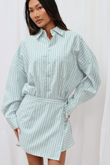 Surri Stripe Dress Seafoam