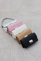 CELIA MINI CLUTCH WITH STRAPS BLACK