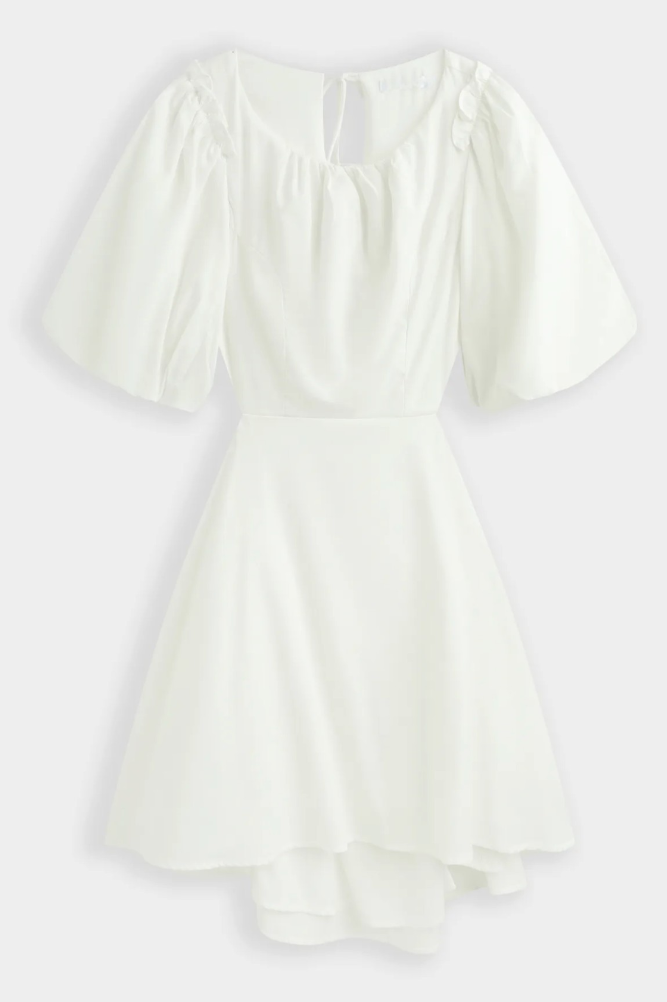 ANOUSKA OPEN BACK MINI DRESS OFF WHITE