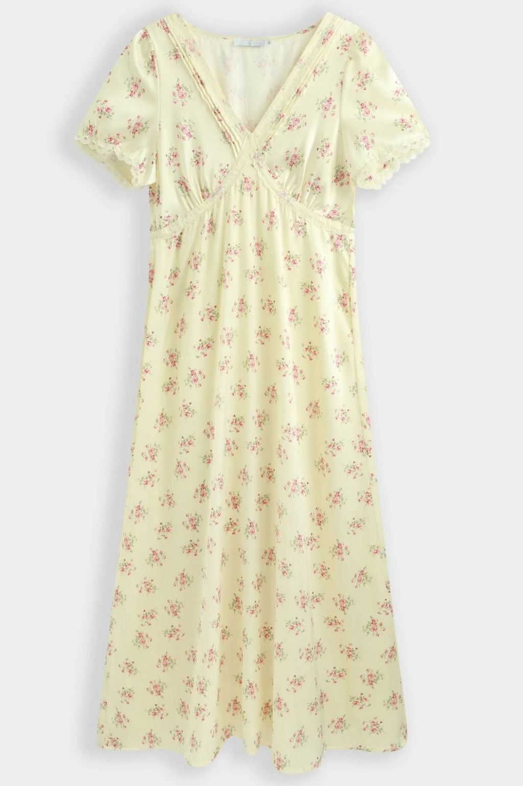 SUNNY SATIN FLORAL DRESS
