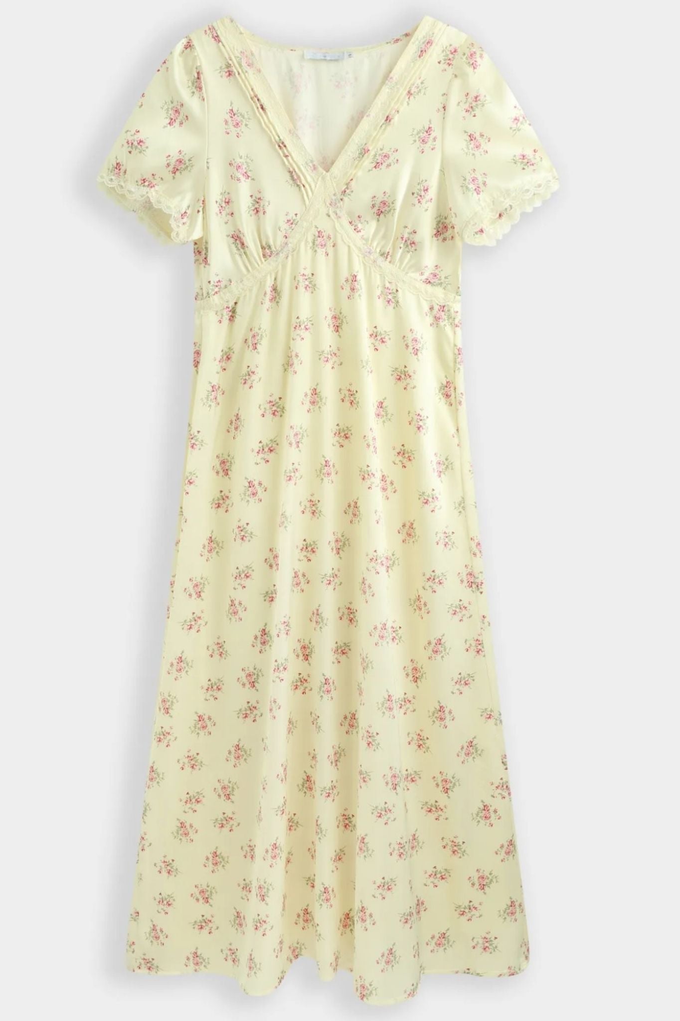 SUNNY SATIN FLORAL DRESS