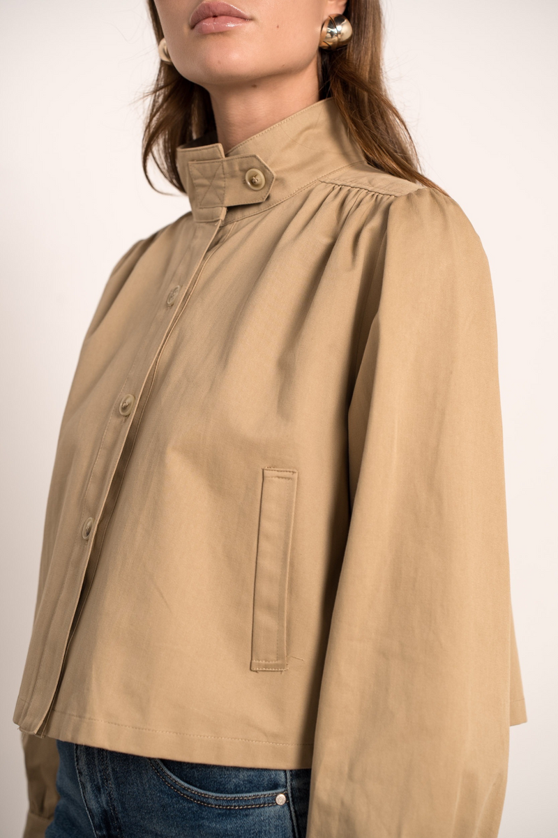 LARISSA CROPPED TRENCH