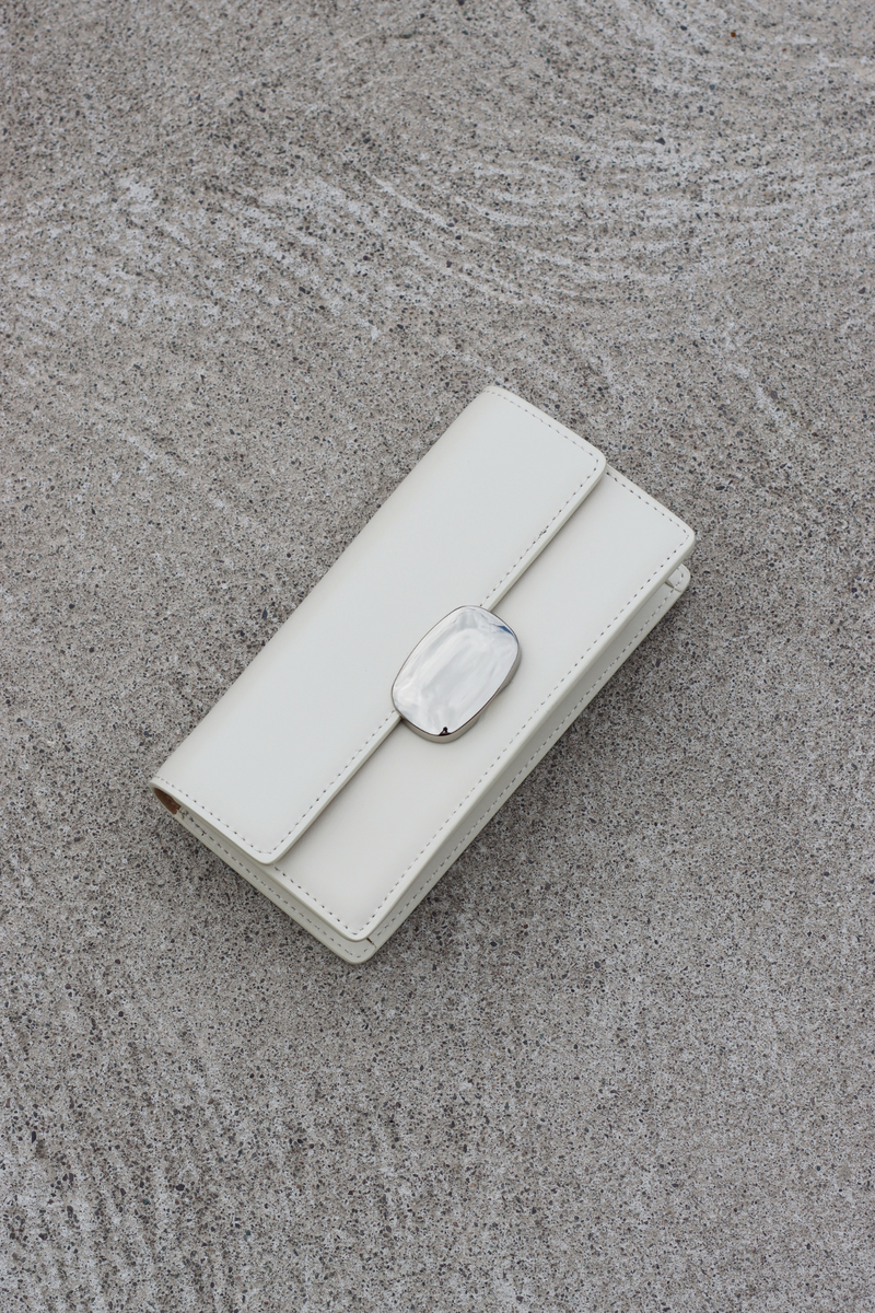 CELIA MINI CLUTCH WITH STRAPS OFF WHITE