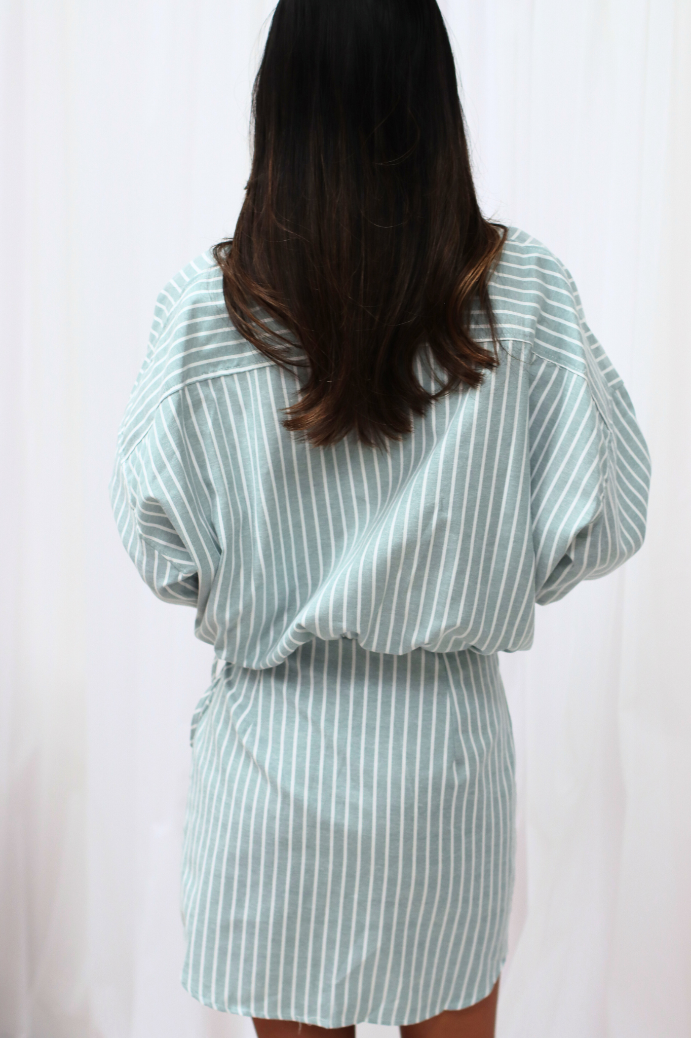 Surri Stripe Dress Seafoam