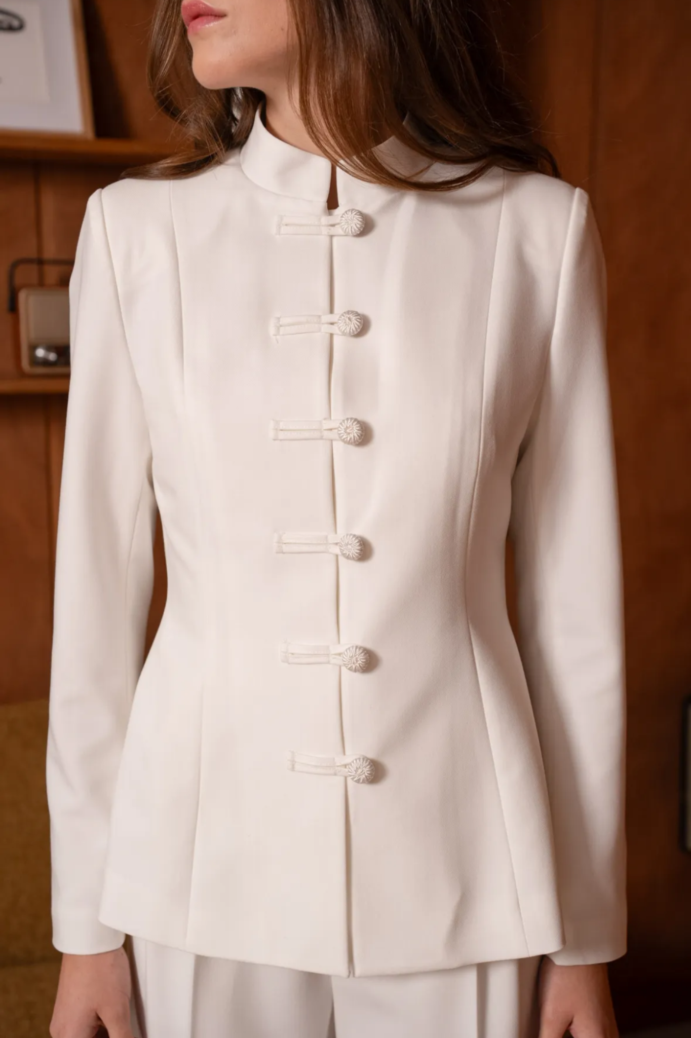 Kai Mock Neck Blazer