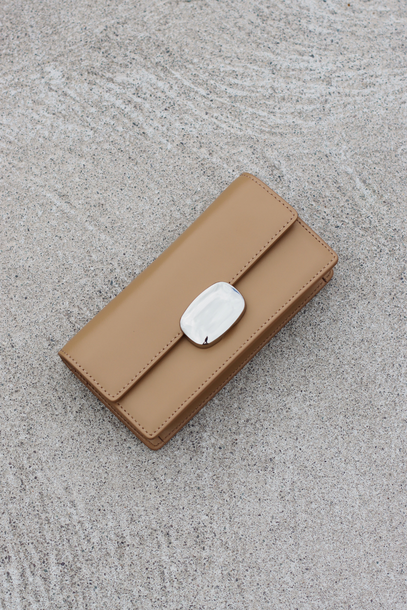 CELIA MINI CLUTCH WITH STRAPS TAN