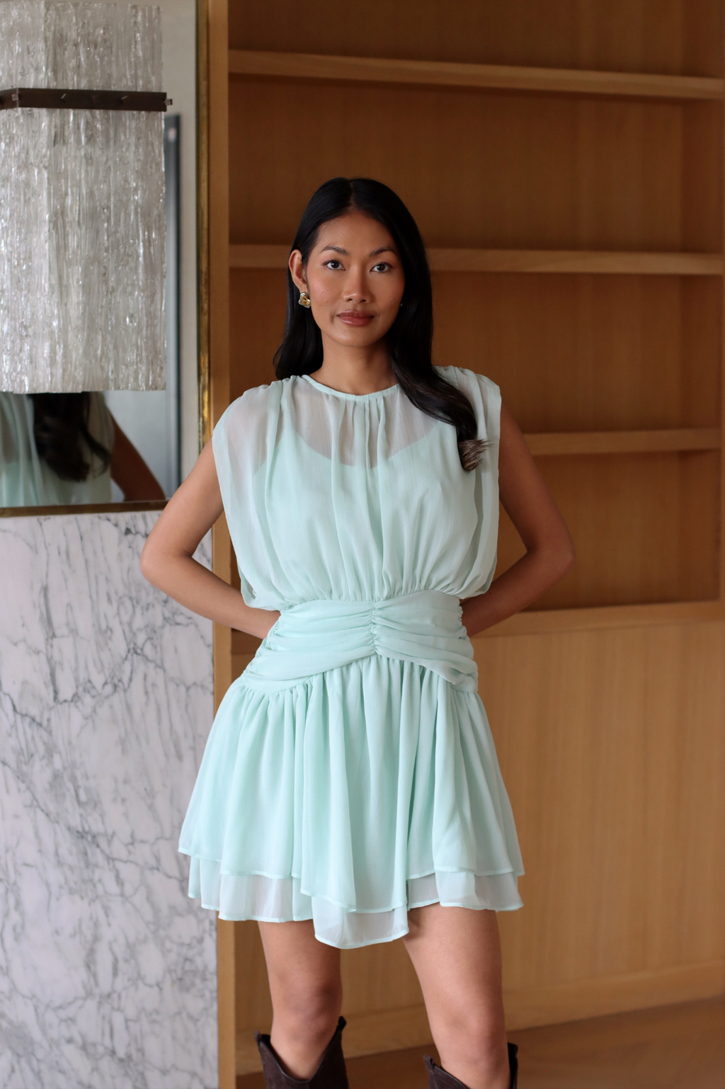 SOFIA MINI DRESS MINT