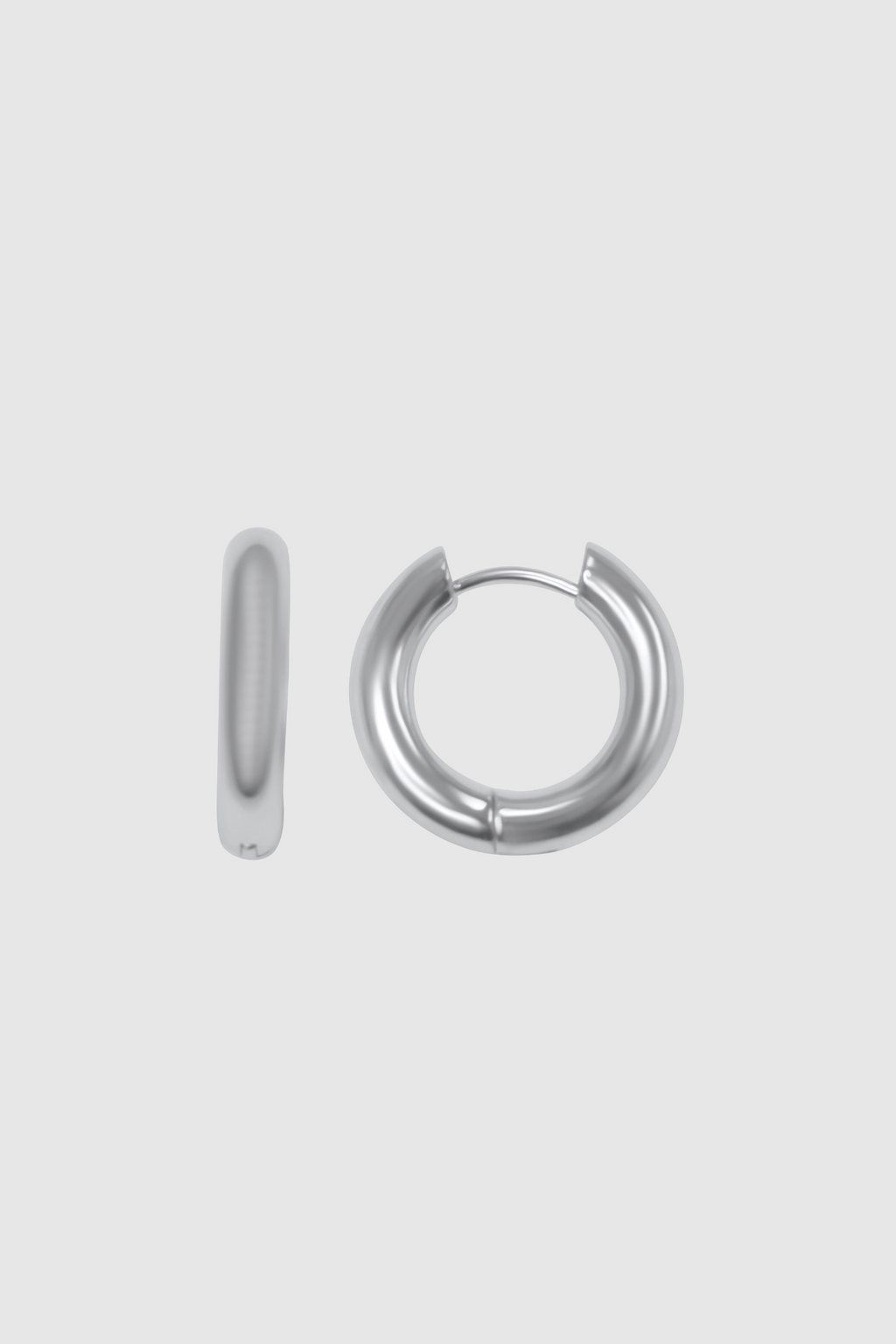 Maya Classic Hoops Silver