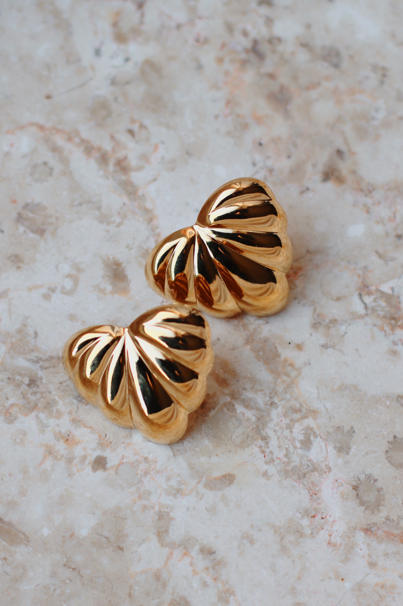 Eliza Retro Earrings Gold Colour