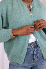 KIARA CARDIGAN SEAFOAM