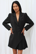Sera Tailored Blazer Dress Black