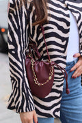 FRANCINE BUCKET BAG MAROON